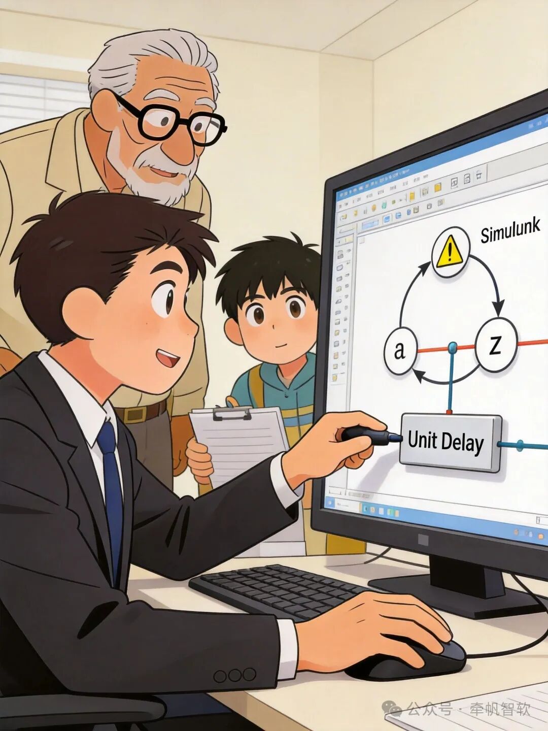 Simulink中使用Unit Delay模块打破代数环