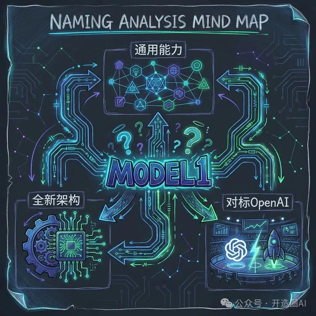 关于MODEL1命名的科技感思维导图分析