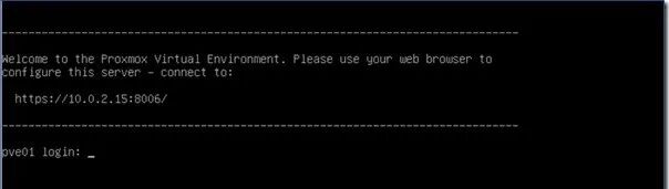 系统启动后的控制台登录提示