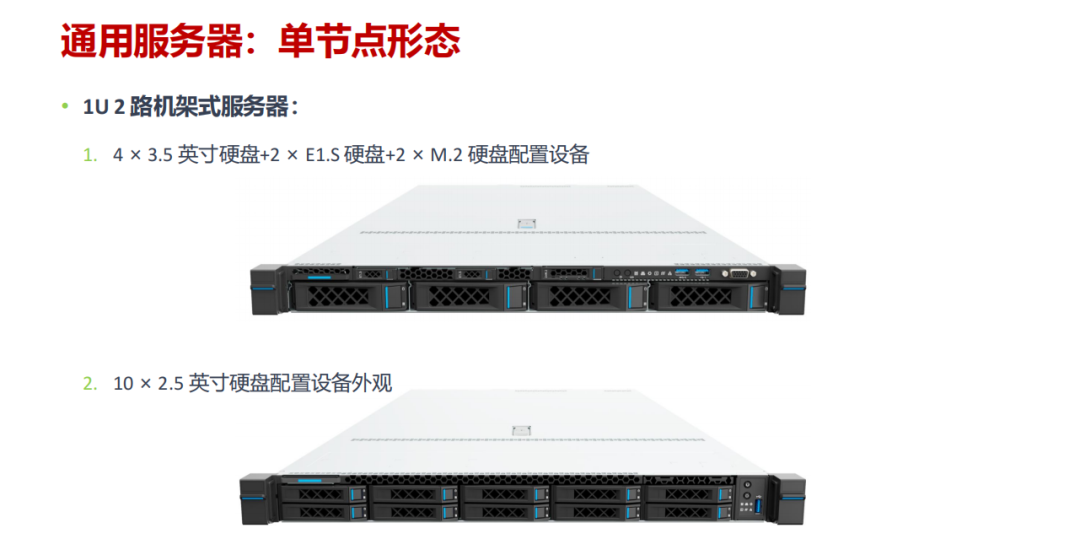 通用服务器常见硬件配置外观