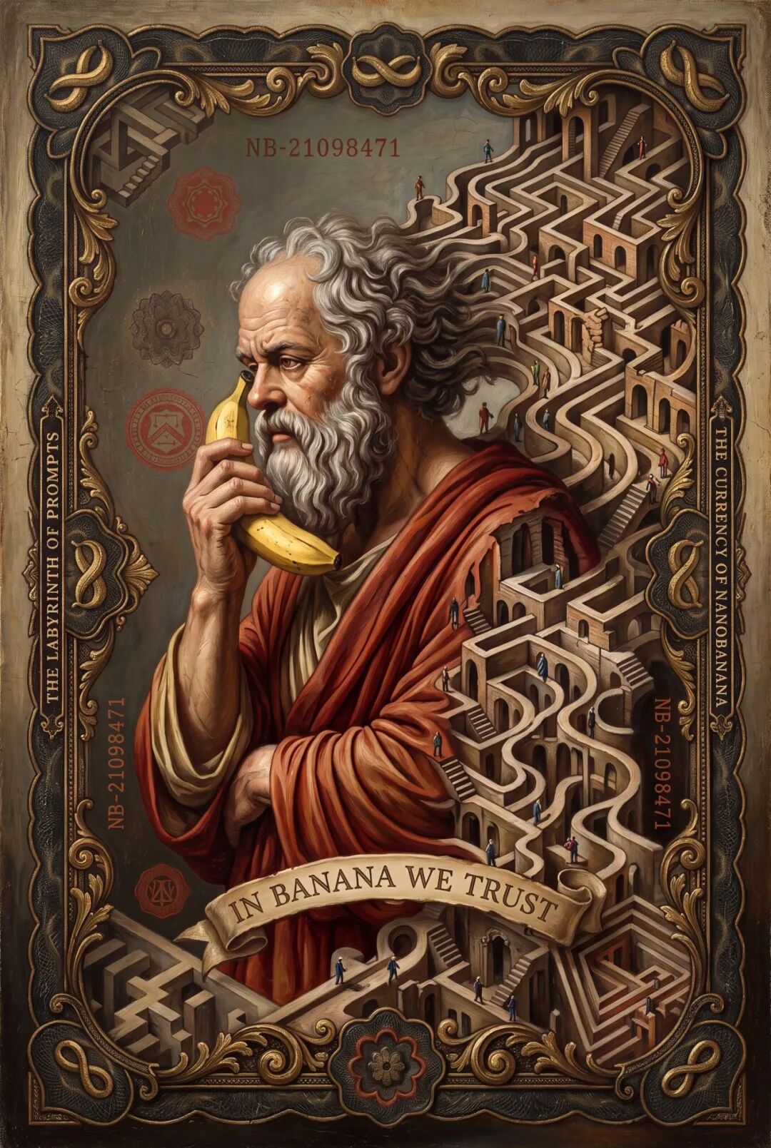 Nano Banana 2.1 风格转换:从版画风到油画