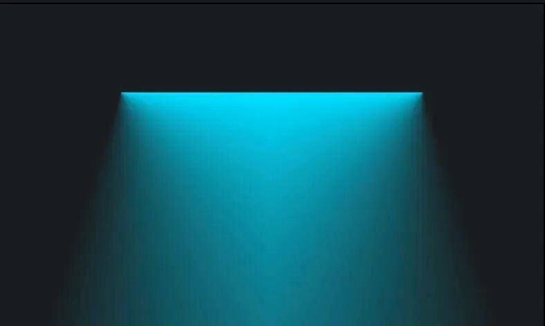 经过镜像翻转后的对称灯管效果