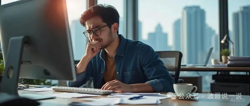 一位正在认真思考技术问题的IT人员