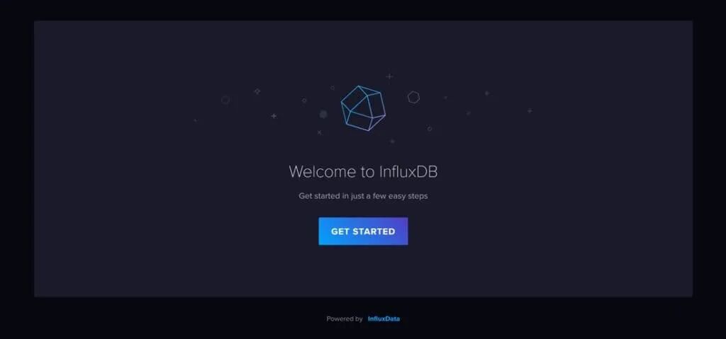 InfluxDB 欢迎界面截图