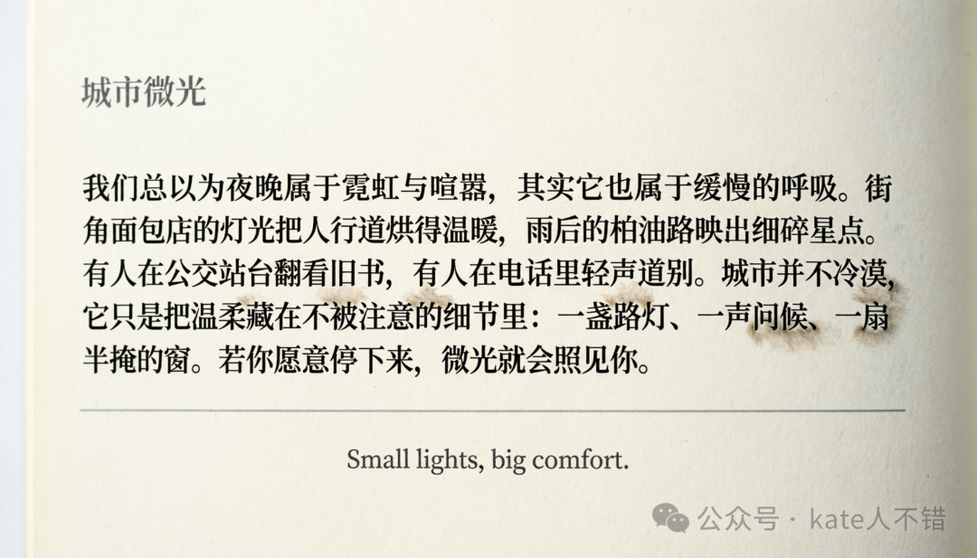 Qwen-Image-2.0 生成的现代杂志内页风格图片