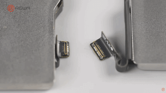 iPhone 17 Pro 与 iPhone 18 Pro 柔性电路板连接器细节对比