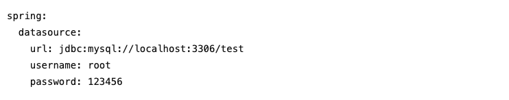 application.yml 数据源配置示例