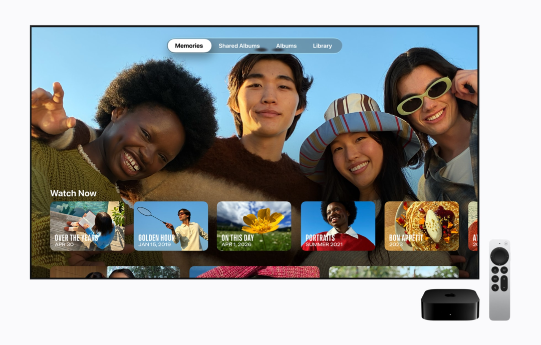 Apple TV 4K iCloud 照片屏保