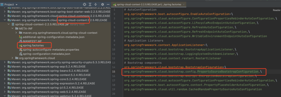 spring.factories文件中BootstrapConfiguration配置项