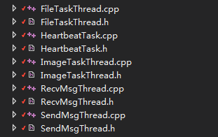 Flamingo 数据加工层线程列表：FileTaskThread、HeartbeatTask、ImageTaskThread、RecvMsgThread、SendMsgThread 等