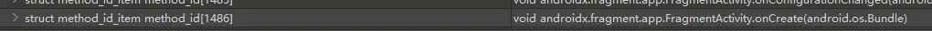 DEX method_id_item中对应的FragmentActivity.onCreate