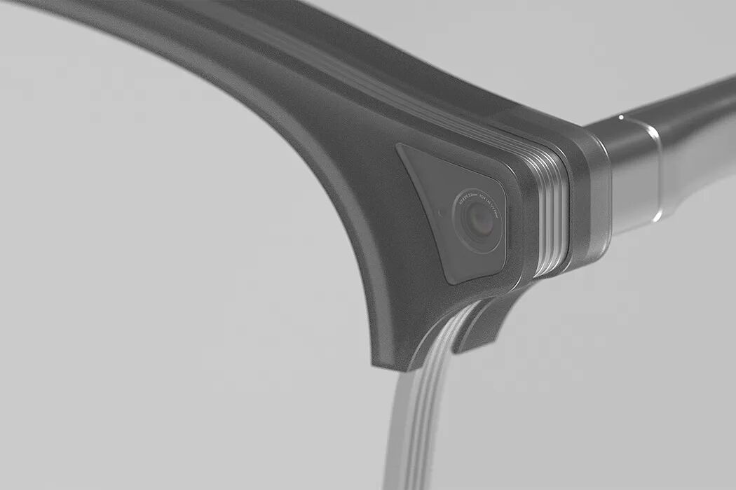 智能眼镜镜腿摄像头细节