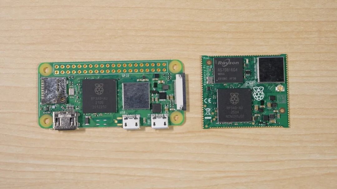 树莓派Zero 2 W与CM0核心芯片对比