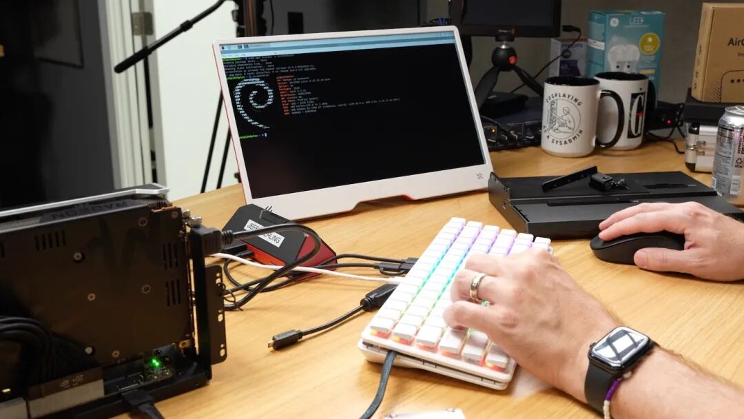 Pi 500+ JMT eGPU Dock Setup