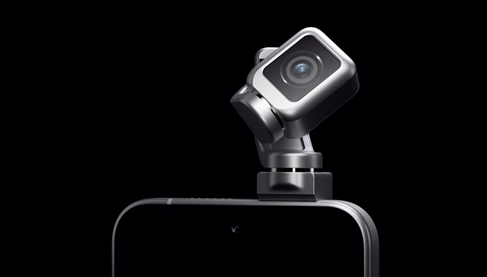 手机云台摄像头特写