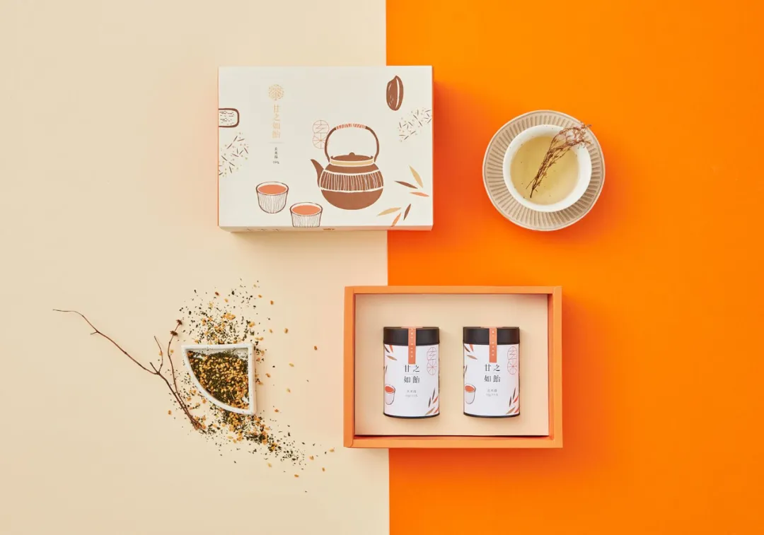 甘之如饴茶品广告图