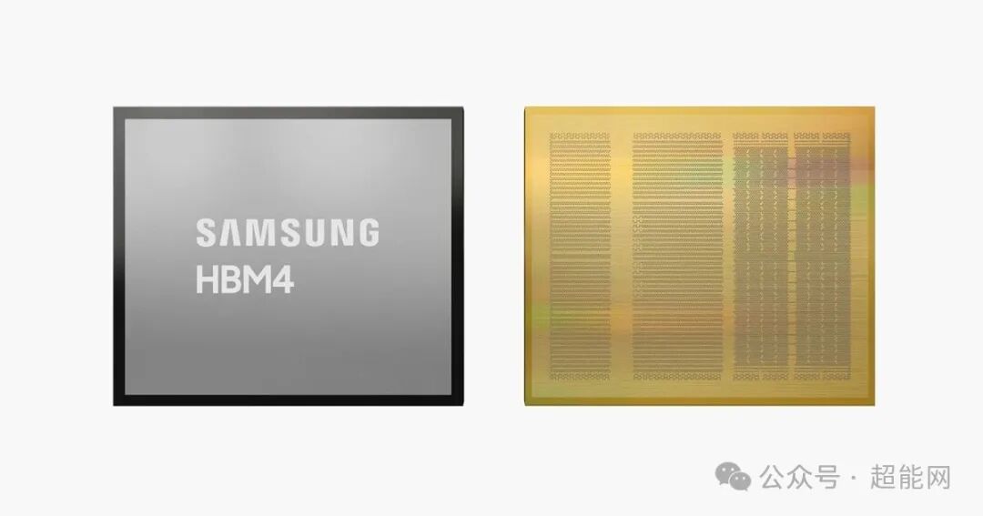 三星HBM4芯片与晶圆结构特写