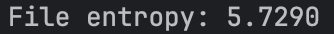加密文件熵值 5.7290