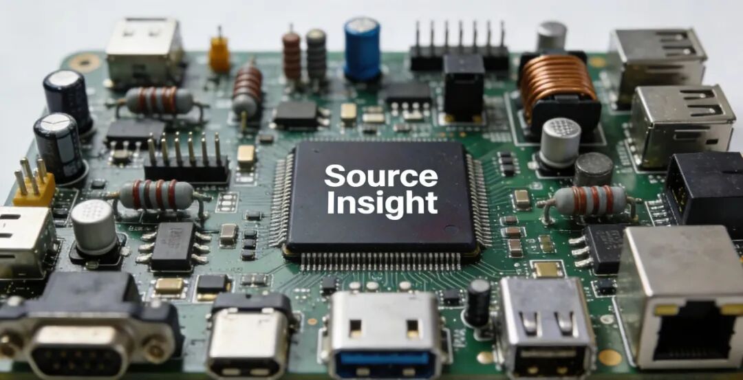 另一角度展示Source Insight芯片的电路板