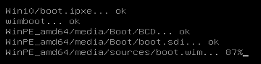 通过网络加载WinPE镜像文件