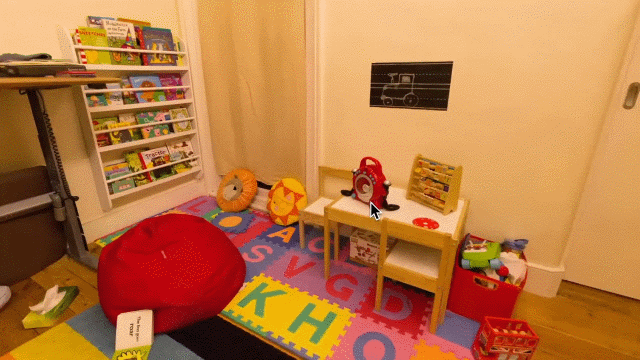 Spark 2.0渲染的儿童房间内部,细节丰富