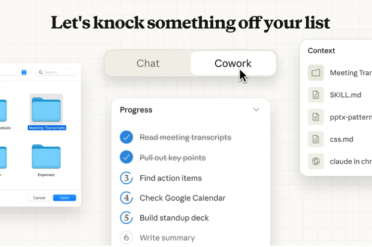 Cowork任务管理界面截图