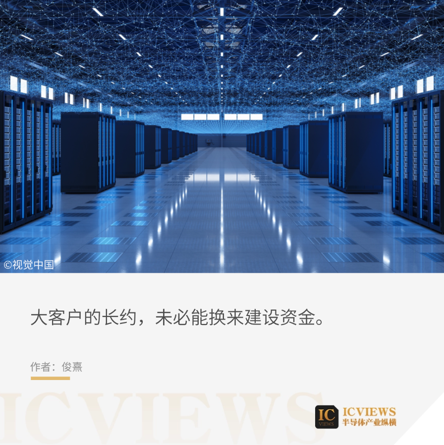 北美数据中心机房内景与大客户长约投融资题图