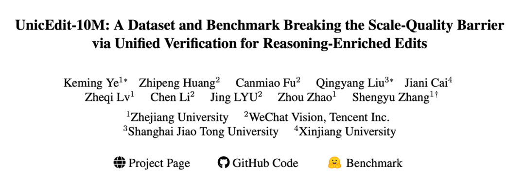 UnicEdit-10M论文标题页