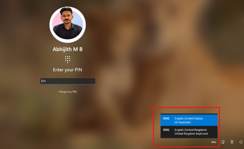 Win11 登录界面中残留的旧版输入法切换器