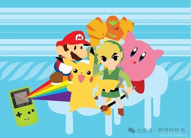 任天堂经典角色插画