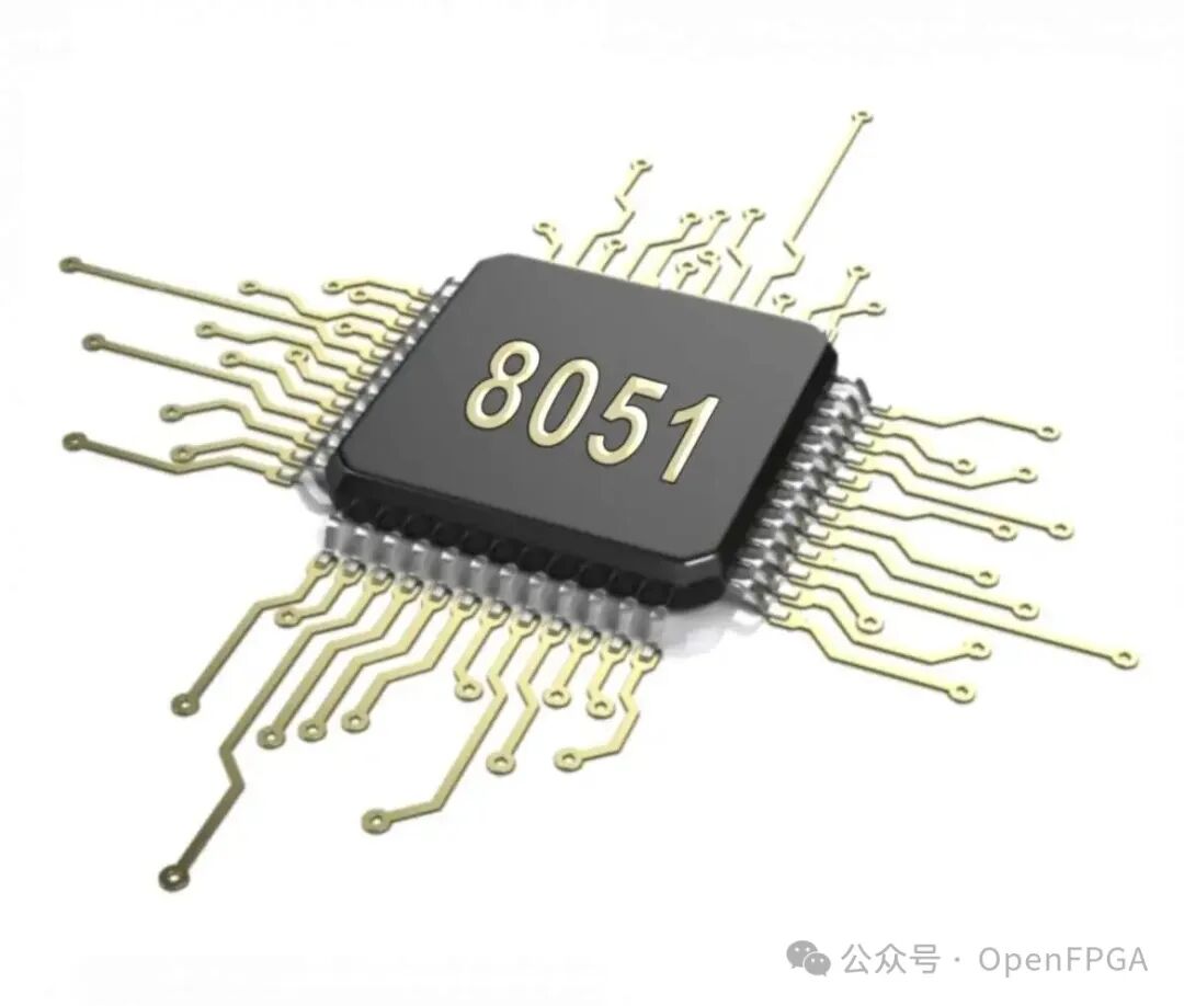 8051微控制器芯片渲染图