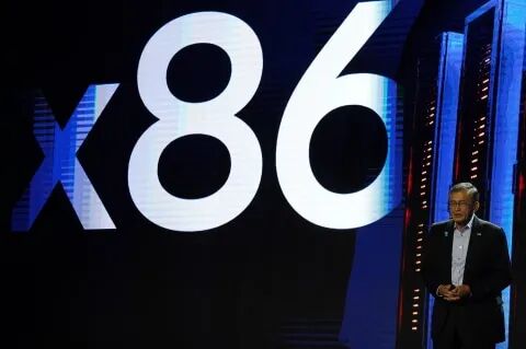英伟达发布会现场展示x86架构主题演讲