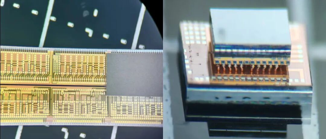 光电芯片合封后的实物展示