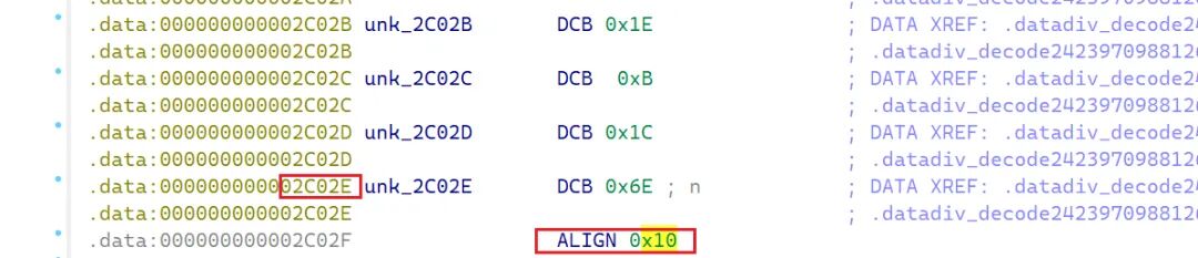 加密字符串数据结尾