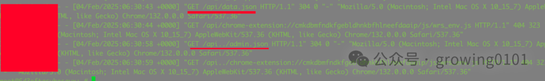 Nginx访问日志截图