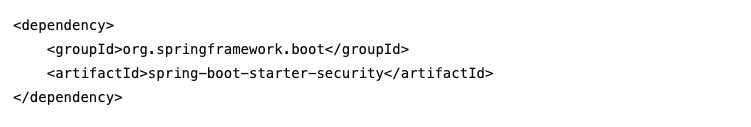 Spring Boot Security Maven依赖配置
