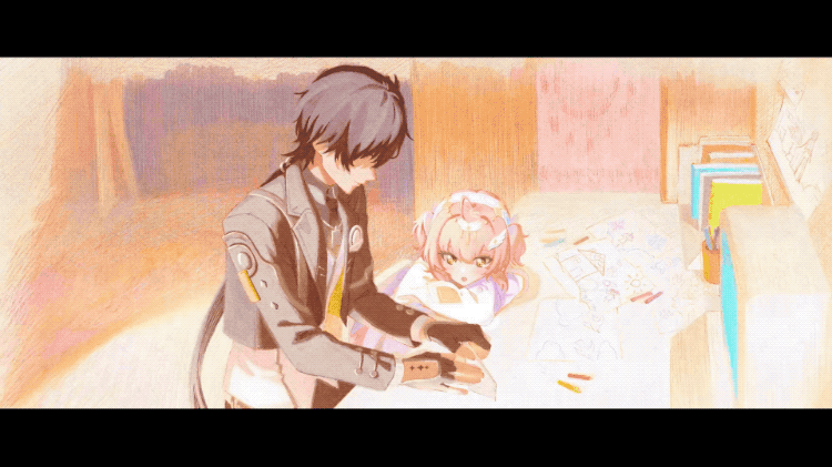 《鸣潮》角色群像手绘风格插画