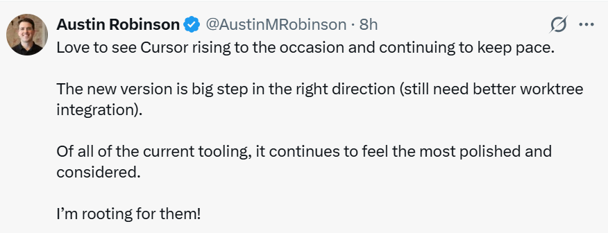 Austin Robinson推文截图