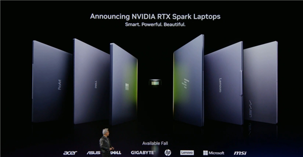 NVIDIA RTX Spark笔记本发布会展示多品牌OLED机型