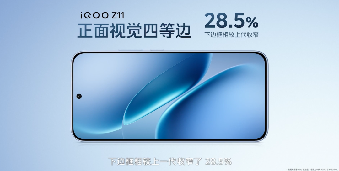 iQOO Z11正面视觉四等边展示