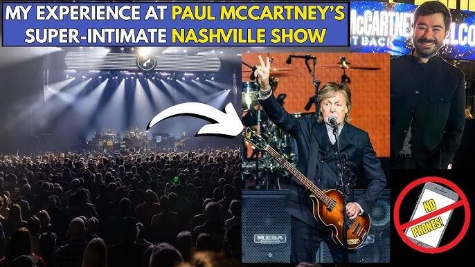 保罗·麦卡特尼无手机演唱会宣传图