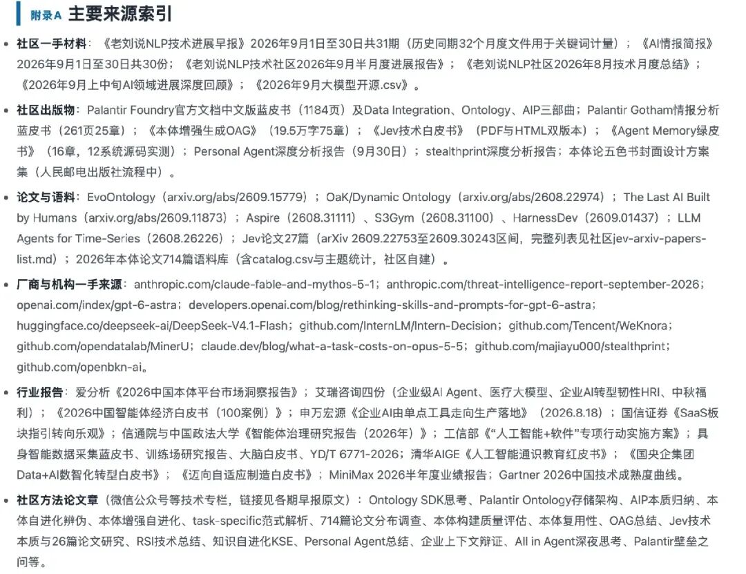 附录A 主要来源索引