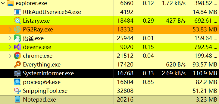 任务管理器显示notepad.exe的父进程为explorer.exe
