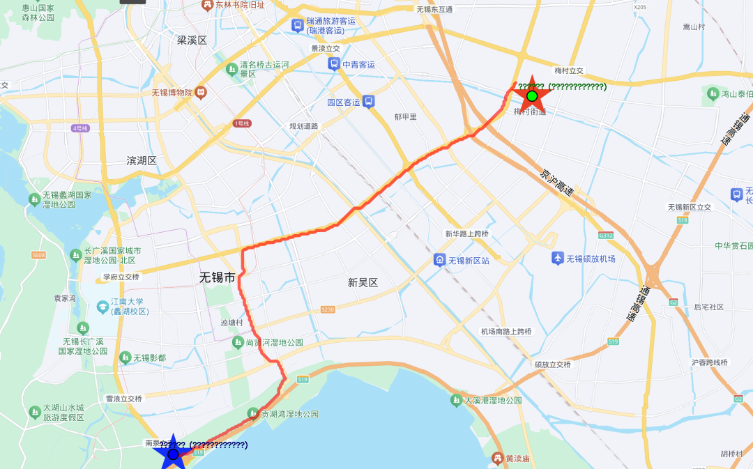 将规划路径映射回原始地图后的最终效果图