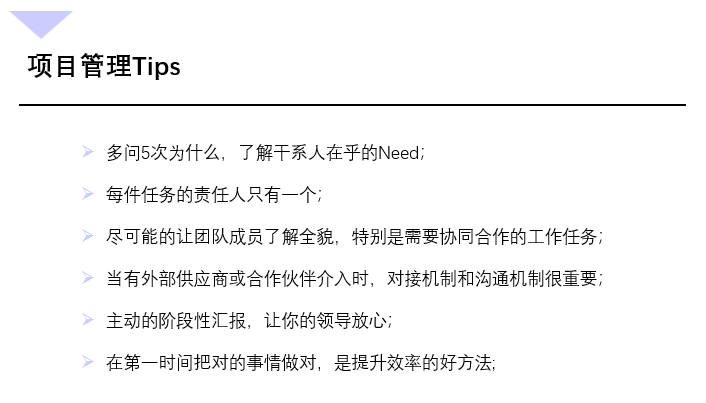 项目管理实用技巧