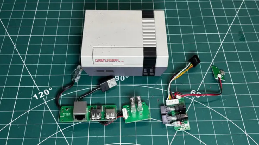拆解DFRobot NES后保留下来的USB与以太网扩展硬件