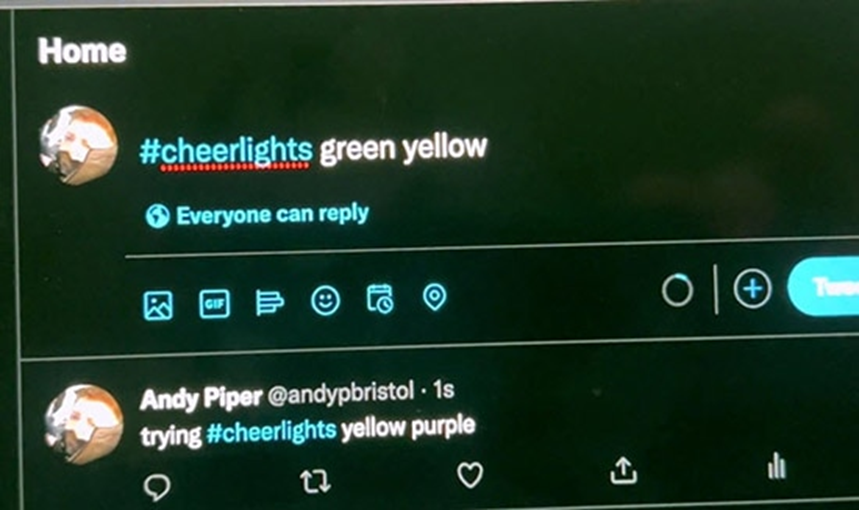 社交媒体上的CheerLights话题