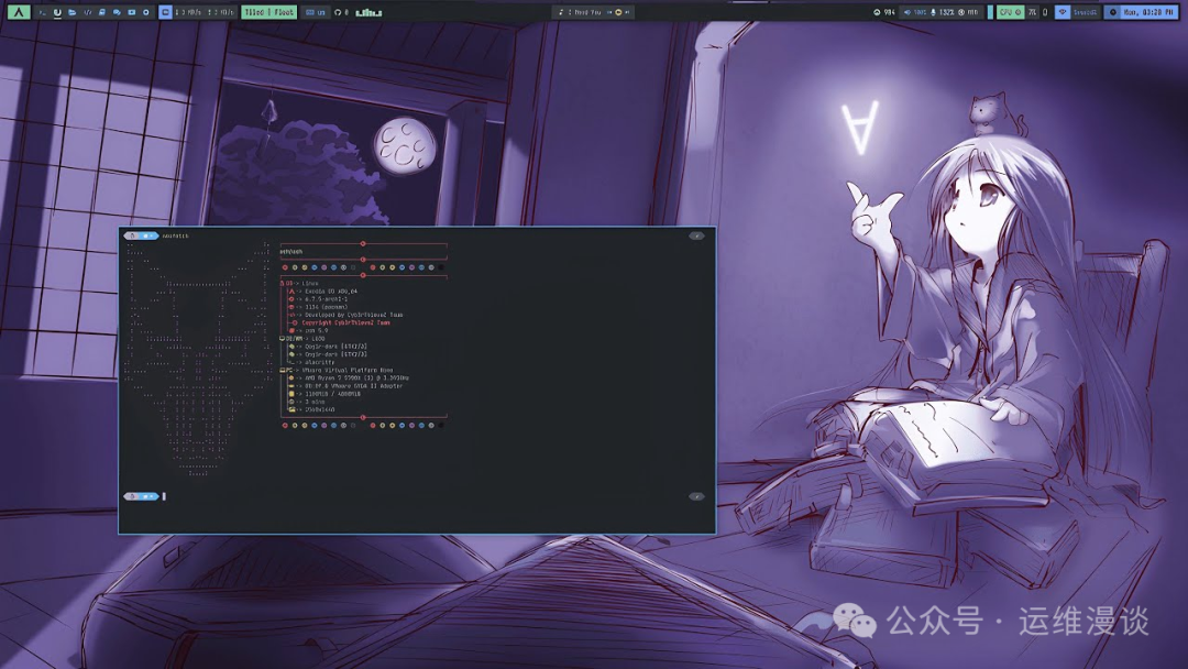 Exodia OS 动漫风格工作场景插画