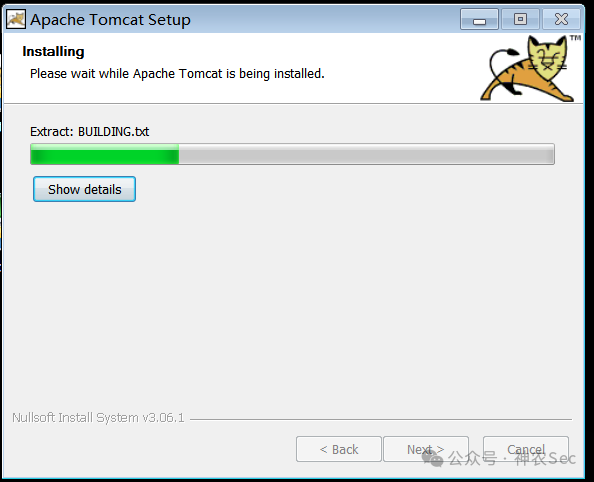 Tomcat 8.5安装过程截图