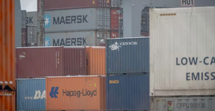 美国洛杉矶/长滩港集装箱堆场实景